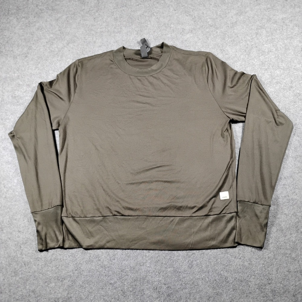 Vuori Womens VW133 Daydream Crewneck Long Sleeve Top Green XS